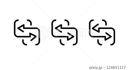 Replace simple vector icons illustration set. Replace simple vector icons illustration set. 129831117