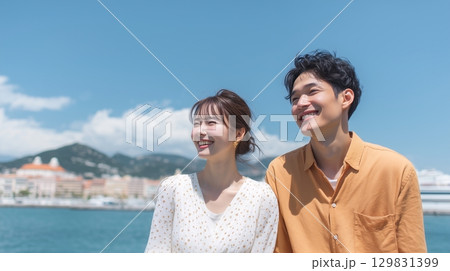 カップルの夏の思い出 129831399