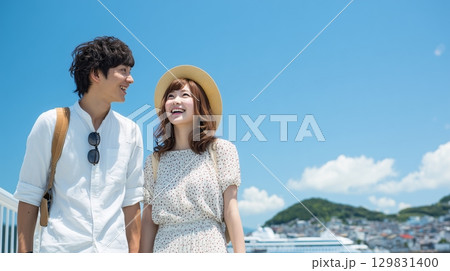カップルの夏の思い出 129831400