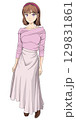 ドレスを着た女性 129831861