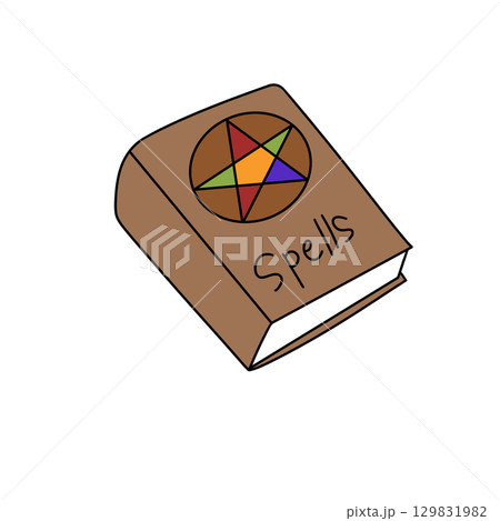 A book with a star on it and the word spells on it 129831982