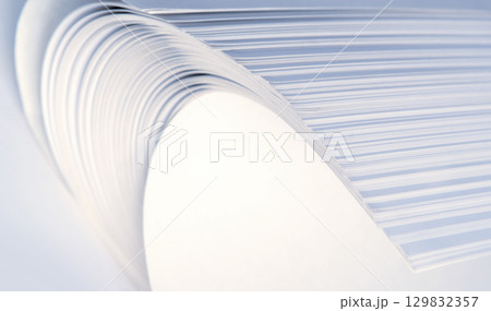 Abstract background from white sheets of paper 129832357