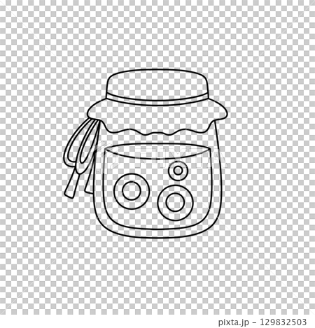 A jar with a lid and a string hanging from it A jar with a lid and a string hanging from it 129832503