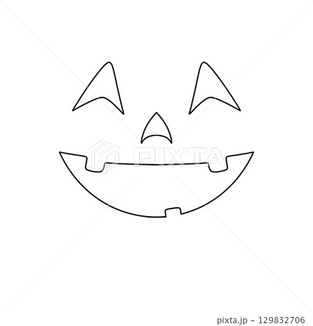 A cartoon face with a big smile and a big mouth 129832706
