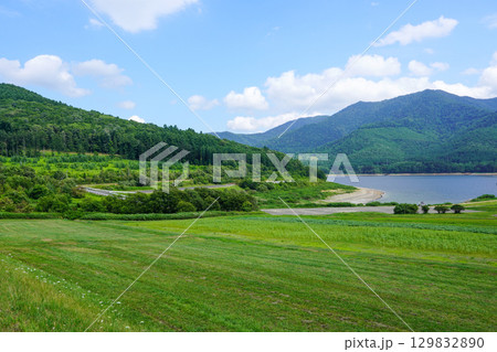 かなやま湖ラベンダー園付近の風景(南富良野町) かなやま湖ラベンダー園付近の風景(南富良野町) 129832890