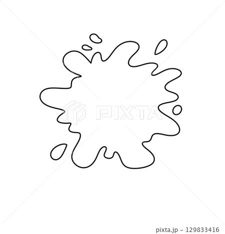 A splash of paint on a white background A splash of paint on a white background 129833416