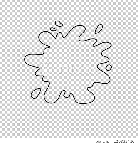 A splash of paint on a white background A splash of paint on a white background 129833416
