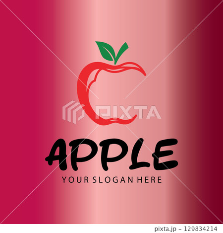 Iconic Apple Inspired Emblem 129834214