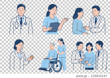 6 幅醫學插圖 129834247