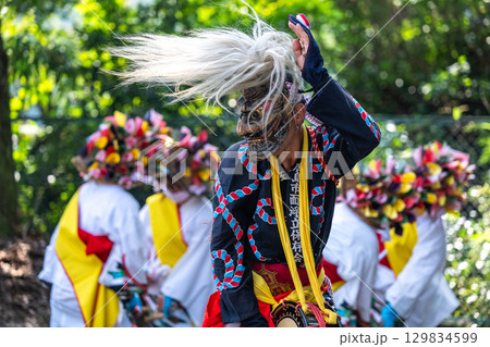肥前佐賀の秋祭り-母ヶ浦面浮立 肥前佐賀の秋祭り-母ヶ浦面浮立 129834599