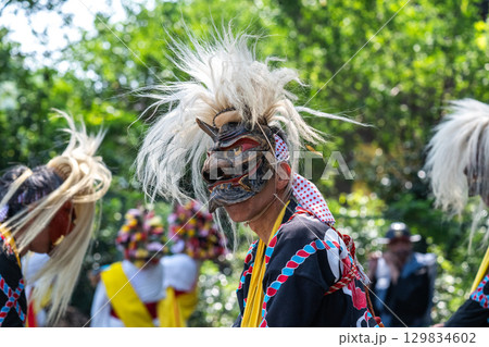 肥前佐賀の秋祭り-母ヶ浦面浮立 肥前佐賀の秋祭り-母ヶ浦面浮立 129834602