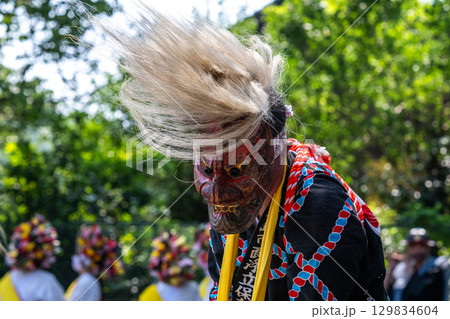 肥前佐賀の秋祭り-母ヶ浦面浮立 肥前佐賀の秋祭り-母ヶ浦面浮立 129834604