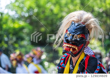 肥前佐賀の秋祭り-母ヶ浦面浮立 肥前佐賀の秋祭り-母ヶ浦面浮立 129834609