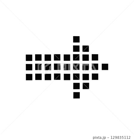 右向きピクセル矢印 / Pixel Right Arrow Icon 右向きピクセル矢印 / Pixel Right Arrow Icon 129835112