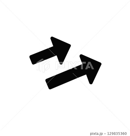 双方向矢印アイコン – Bidirectional Arrow Iconのイラスト素材 [129835360] - PIXTA