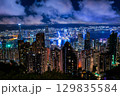 ビクトリアピークから望む夜景 129835584