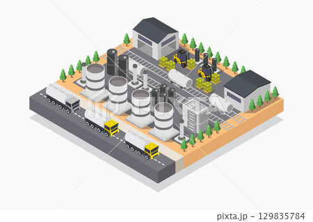 Isometric oil industry 129835784