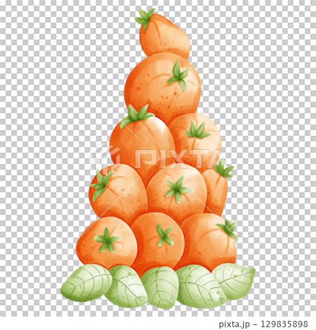 Fruit Christmas tree 129835898