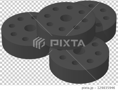 Briquettes 129835946