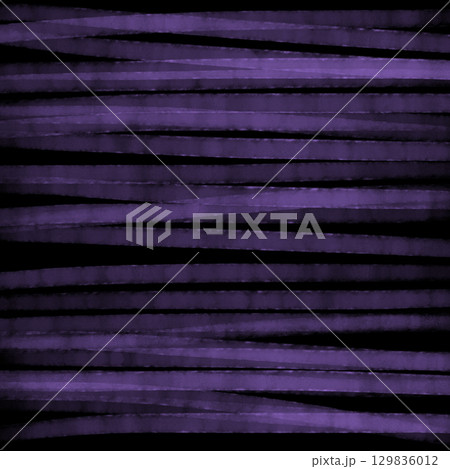 黒背景に水彩パープルの手描きボーダーイラスト 黒背景に水彩パープルの手描きボーダーイラスト 129836012