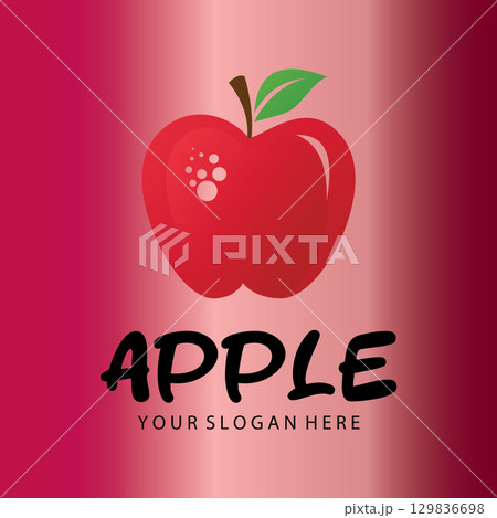Iconic Apple Inspired Emblem 129836698