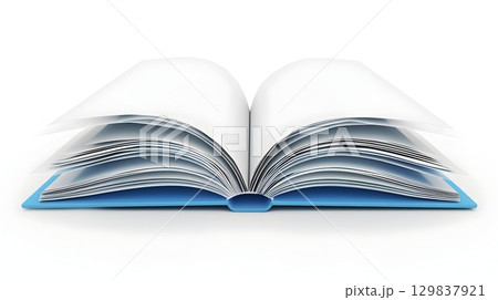 Inviting 3D Book Icon Representing Learning and Knowledge on Isolated White Background Inviting 3D Book Icon Representing Learning and Knowledge on Isolated White Background 129837921