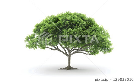 Lush Green Tree Icon Symbolizing Environmental Care and Nature Protection Lush Green Tree Icon Symbolizing Environmental Care and Nature Protection 129838010