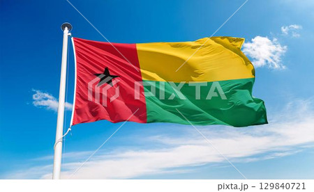 ギニアビサウの国旗 129840721