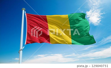 ギニアの国旗 129840731