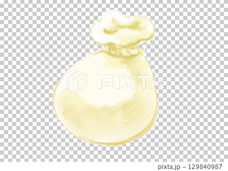 美味しそうなチーズ、カチョカバロの手描き水彩イラスト 129840987
