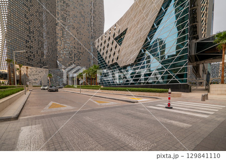 Futuristic Architecture and Streetscape in KAFD, Riyadh. Futuristic Architecture and Streetscape in KAFD, Riyadh. 129841110
