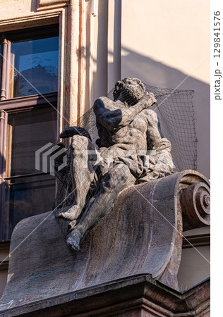 Decooration of the building in Old Prague Decooration of the building in Old Prague 129841576