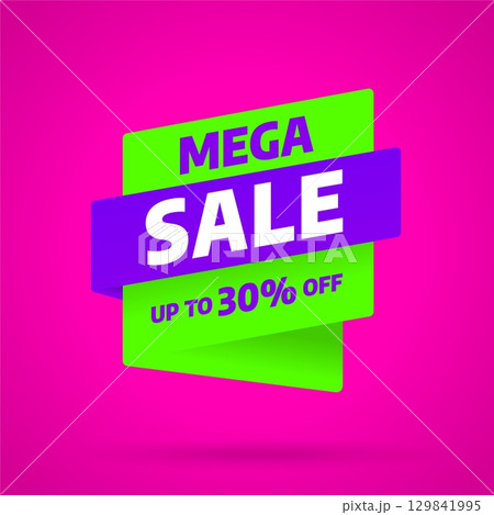 Sale banner template design. Special offer. Vector illustration. Sale banner template design. Special offer. Vector illustration. 129841995