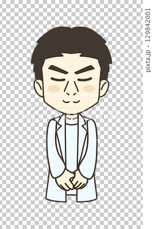 医療従事者の人物 イラスト素材 医師 医療従事者の人物 イラスト素材 医師 129842001