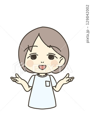 医療従事者の人物 イラスト素材 看護師 医療従事者の人物 イラスト素材 看護師 129842002
