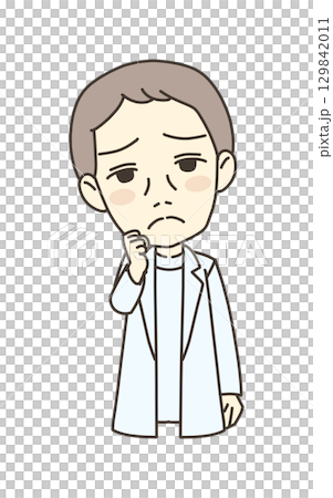 Medical worker illustration material doctor Medical worker illustration material doctor 129842011