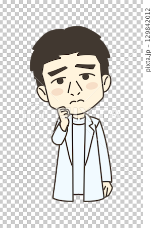 Medical worker illustration material doctor Medical worker illustration material doctor 129842012