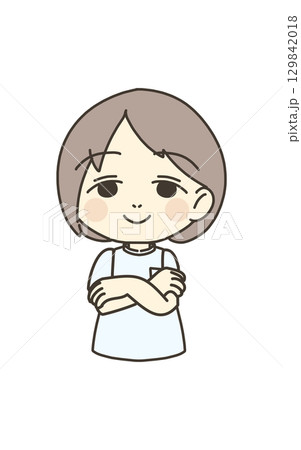 医療従事者の人物　イラスト素材　看護師 129842018