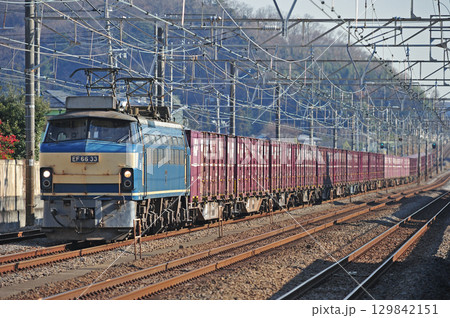 東海道本線　大磯－二宮　JR貨物　EF66-33（吹田） 129842151