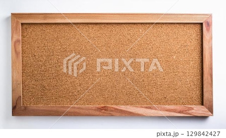 コルクボードのフレーム写真素材 129842427