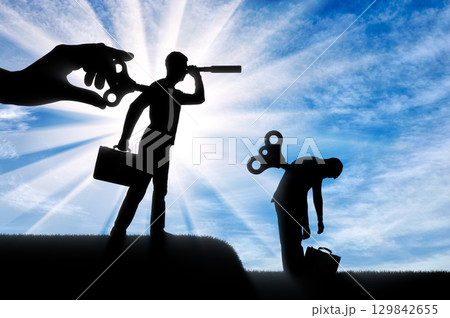 The concept of competition and new ideas in business 129842655