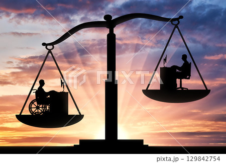 Concept of people with disabilities the priority for employment Concept of people with disabilities the priority for employment 129842754