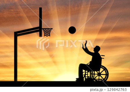 Concept of sports lifestyle people with disabilities 129842763