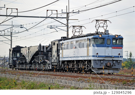 東北本線 東鷲宮ー栗橋 JR貨物 EF65-208(新鶴見)0+ヨ8402+シキ611+ヨ8629 東北本線 東鷲宮ー栗橋 JR貨物 EF65-208(新鶴見)0+ヨ8402+シキ611+ヨ8629 129845296