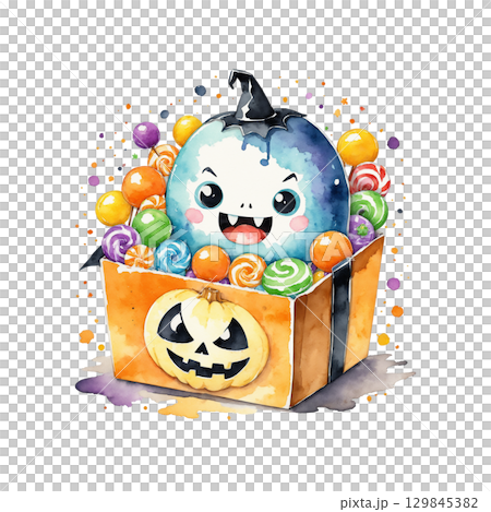 halloween candy box 129845382