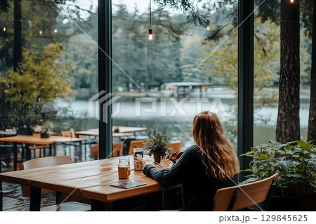 Cozy Lakeside Caf, Experience with Scenic Views and Relaxation 129845625