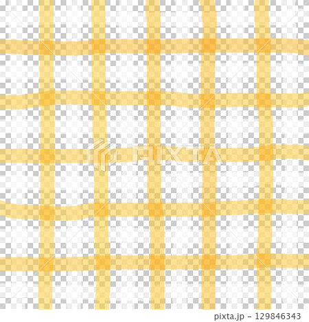 Orange White Plaid Gingham Madras Check Hand Drawn Background Pattern Overlay Orange White Plaid Gingham Madras Check Hand Drawn Background Pattern Overlay 129846343