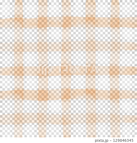 Orange White Plaid Gingham Madras Check Hand Drawn Background Pattern Overlay Orange White Plaid Gingham Madras Check Hand Drawn Background Pattern Overlay 129846345