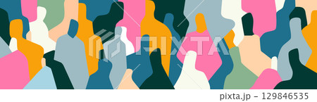 People abstract silhouettes social issues multicolor vector background People abstract silhouettes social issues multicolor vector background 129846535