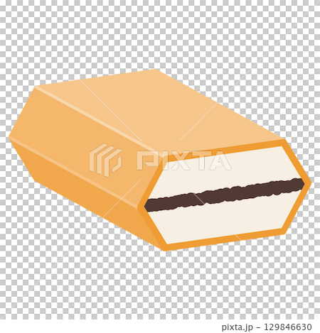 Illustration of ice cream monaka Illustration of ice cream monaka 129846630